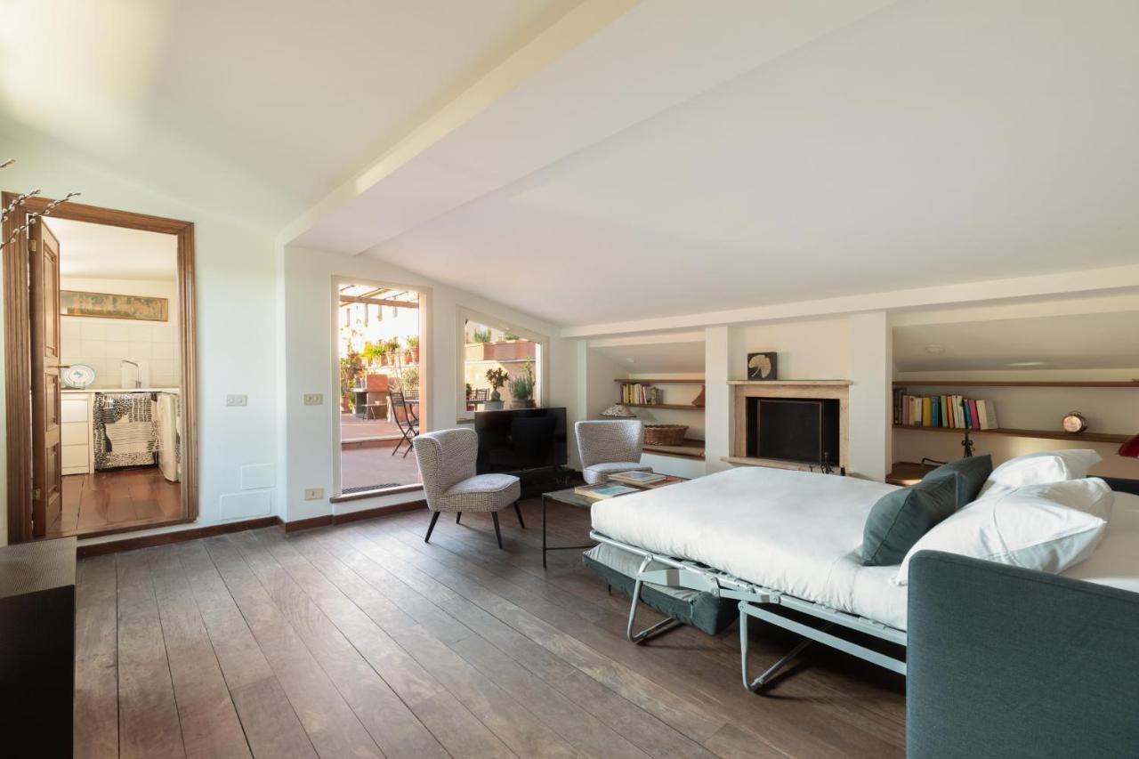 רומא Bright And Comfy Terraced Apartment In Trastevere מראה חיצוני תמונה