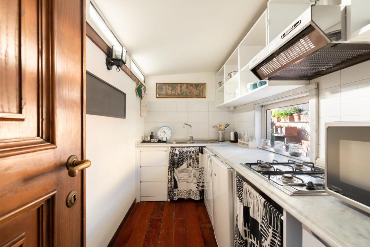 רומא Bright And Comfy Terraced Apartment In Trastevere מראה חיצוני תמונה